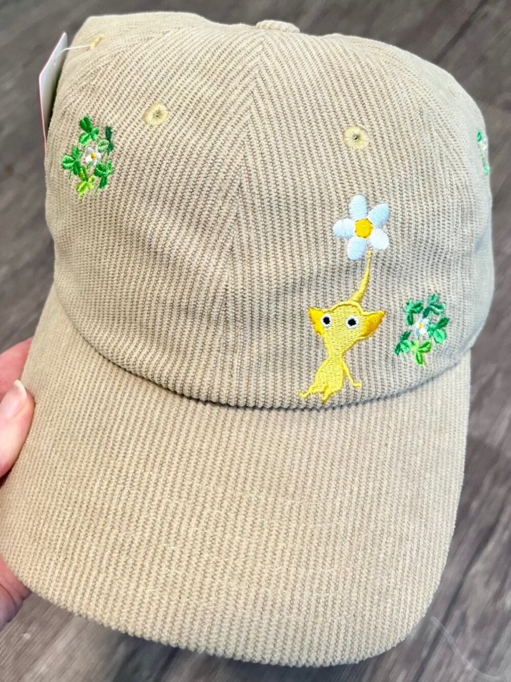 NWT Official Nintendo World Pikmin Corduroy Baseball Cap Hat NY Exclusive